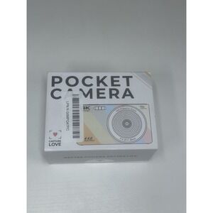 4K Ultra HD Digital Point & Shoot Camera 44MP 16X Zoom Silver Tested Working
